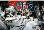 Fiero 3.4L engine installed in bay